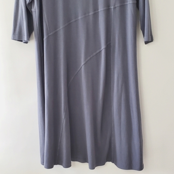 Kleen Cotton Modal A-line Dress Size 1X Lagenlook Soft Relaxed Fit Pullover Midi - Picture 6 of 15